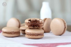 Sweetoothgirl:    Chocolate Hazelnut Macarons   