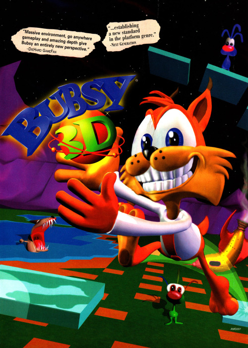 oldgamemags:Bubsy 3D![Follow Old Game Mags][Support us on Patreon]