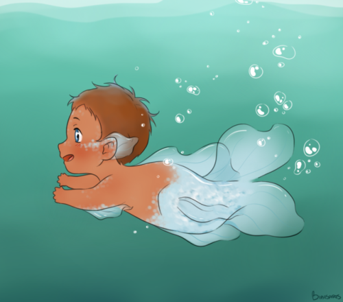 bibisarts: Mer-baby Lance!(to the anon who suggested this a while ago, thanks for the prompt!)