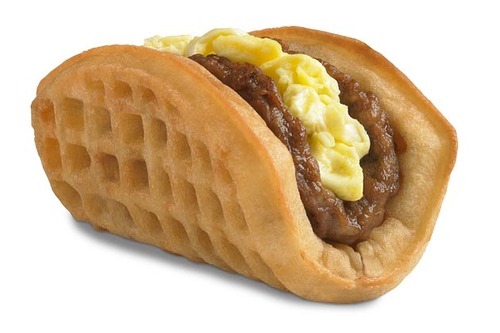 wendyroo:  The thing I like about the new waffle taco thing from Taco Bell is that