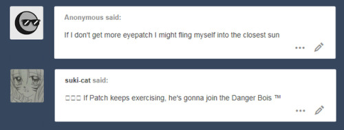 ask-scarpatch:“Excuse our silence, we’re currently overbooked at work.”