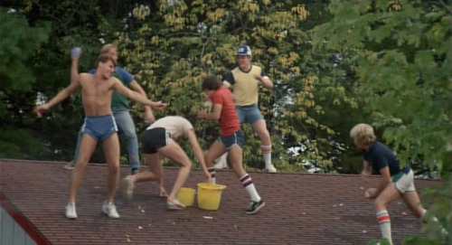 uni-bob: brand-upon-the-brain:  Sleepaway Camp (Robert Hiltzik, 1983) 80s bro fashion.  Why don’t men wear shorts like that anymore? That needs to change.  I know man