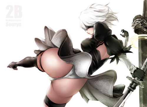 NieR: Automata Sexy 2B artwork by Souryu.