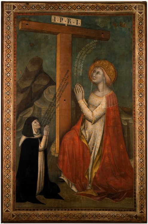 Simone di Filippo (Simone dei Crocefissi), Saint Helena adoring the cross, c.1375-1380