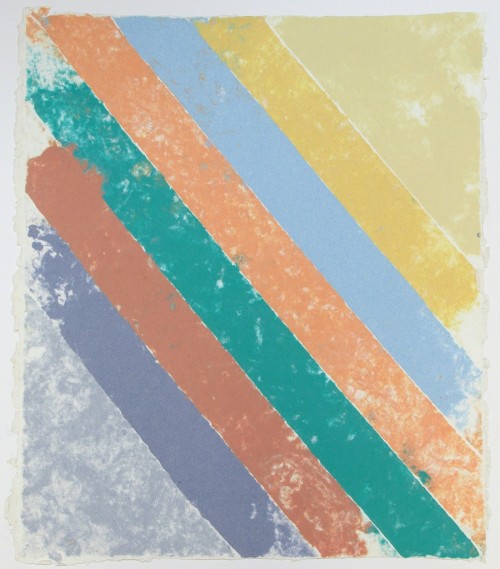 Kenneth Noland  b.1924, American abstract painterPK-0025, 1975Handmade paper
