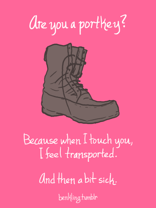 nudityandnerdery:benkling:Here. Here. Here are some rejected Harry Potter Valentines I made today.Th