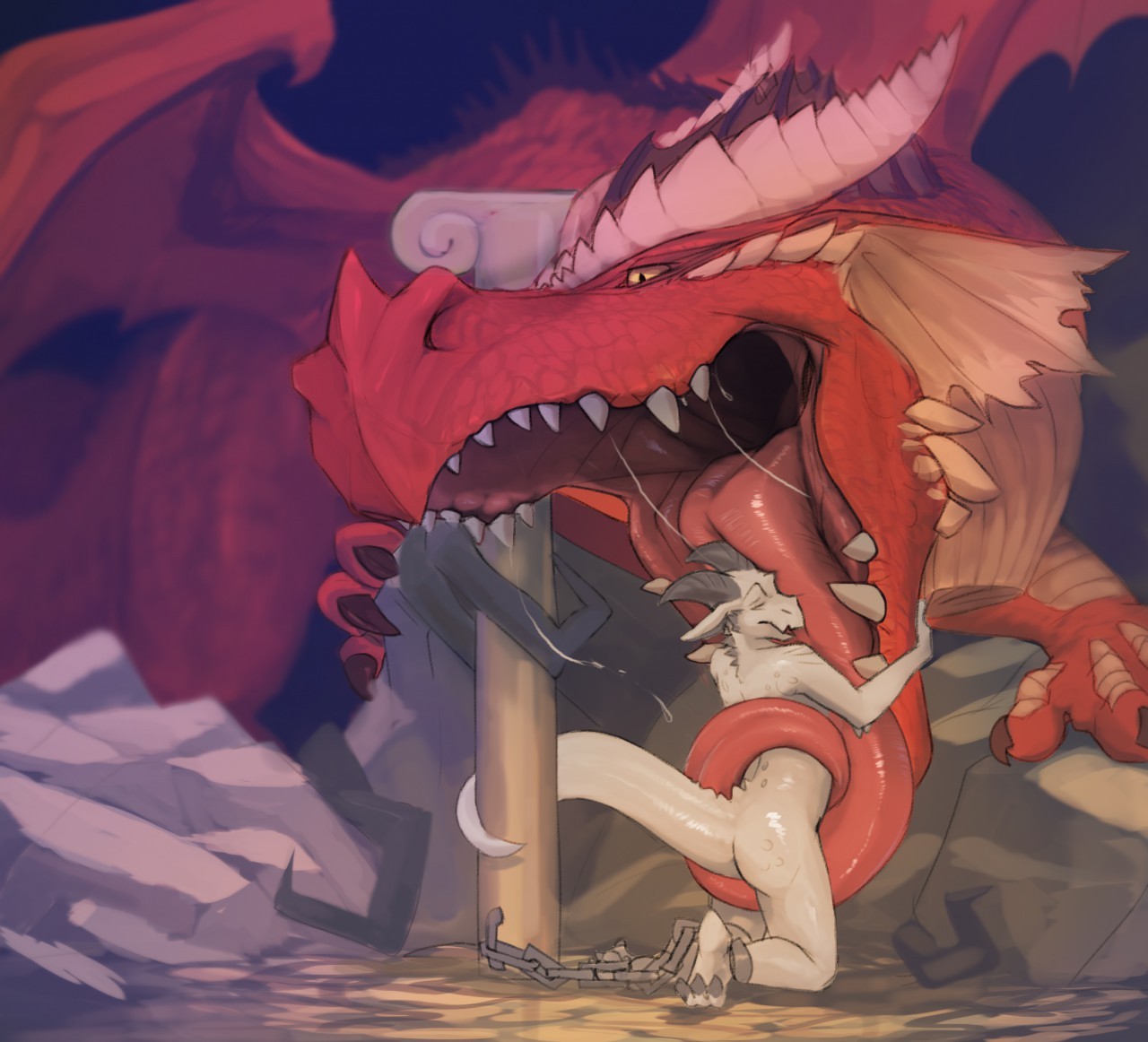 Offering - by sprout and Morca (collab) Amazing That kobold, fulfilling his destiny