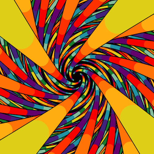animatedever unwinding spiral
