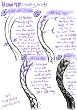 drawingden:Twisting Braids: How To / Short