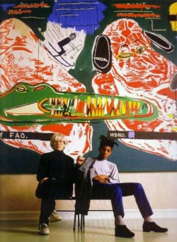 lapielquebrilla:  Basquiat y Warhol. 