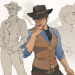 ladysantos:rdr2 but arthur is a butch woman