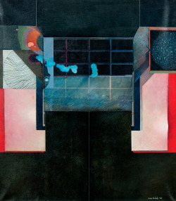 kafkasapartment: Juha Soisalo, In Honour of Family I, 1982. Acrylic on canvas. 