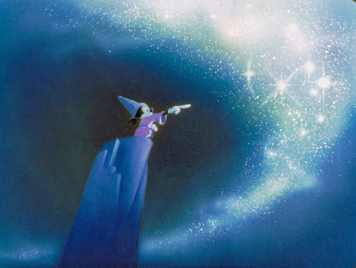 Concept art for FANTASIA (1940). I came across this one as I was looking for images from the “Night on Bald Mountain” se