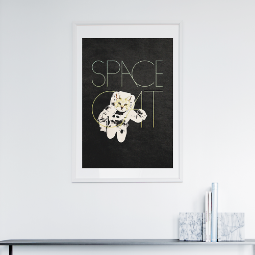 Space cat posterby KoningFollow us on instagram at @koningstuff
