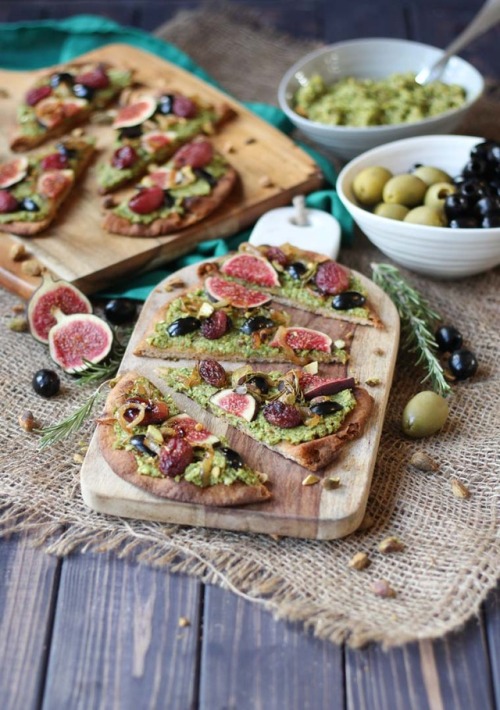 Vegan Cherry Tomato Ricotta FlatbreadsVegan Buffalo Jackfruit &amp; Broccoli Rabe FlatbreadVegan