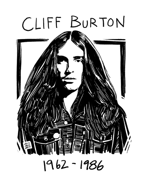 Cliff Burton Memorial Tattoo (2019) I had the honor of designing my friend @dave_cactus&rsquo; b