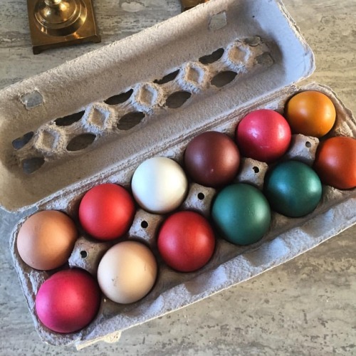 Happy Easter!! The brown eggs dyed always result in some interesting colors. If you are looking for 
