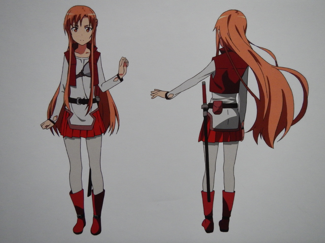yoshi-x2:  Sword Art Online Kirito and Asuna character and sword designs (Aincrad