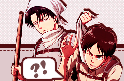 keiko-chan:  Eren and Levi appreciation post. Happy birthday (ﾉ◕ω◕)ﾉ Clau!!~ ♥