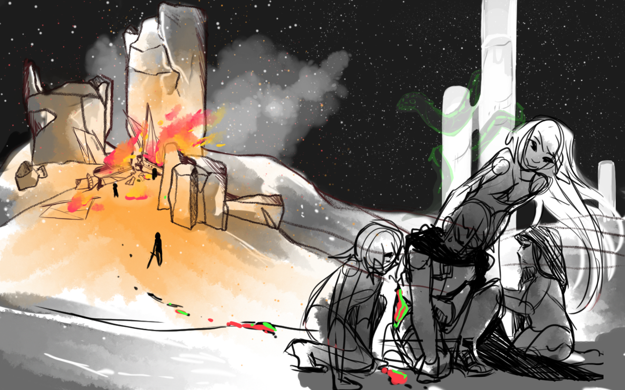 paopunova:  Oh uh I don’t think I ever posted these but I’m working on a webcomic