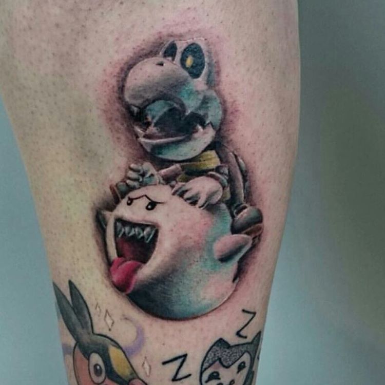 Super Mario Tattoos  All Things Tattoo