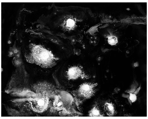 mamiffer:  Paintings I made for Oakeater using: ash, salt and gesso Stream Oakeater “Aquarius&