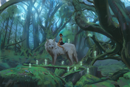 I Always Loved Animation And Studio Ghibli Is One Of My Biggest Influences, So Here’s Some Mononoke