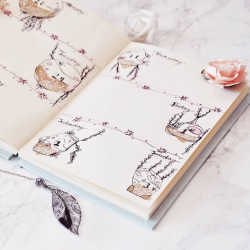 PLAN WITH ME | June 2018 - Bullet Journal Setup | KhaenineInkJewel: Feather Rise bookmark on Etsy