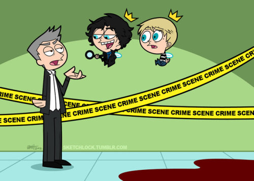 klainelivesinme: Sherlock and Watson in Fairly Oddparents