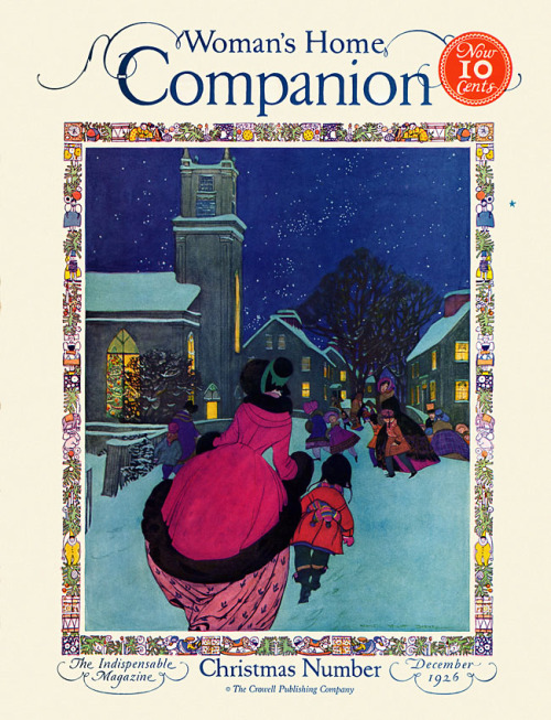 A few more festive magazine covers dating from 1920′s, illustrated by Maginel Wright Barney (s