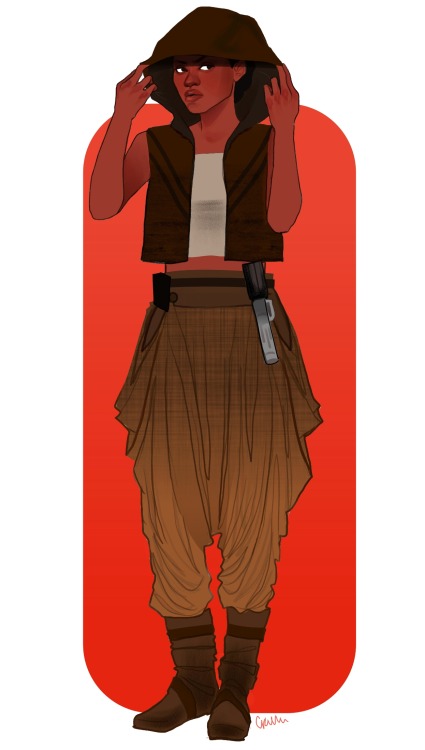 celestedoodles: lupita in some star wars costumes