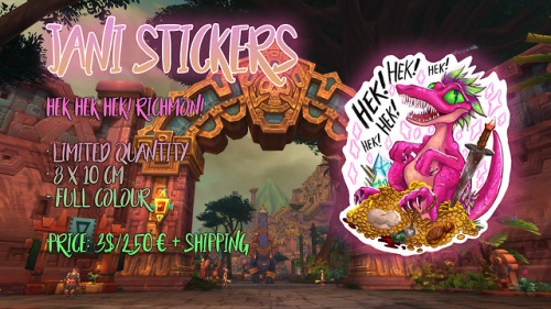 I just open my etsy store  The Jani stickers are avaiable on my shop! (Limited Quantities) I hope yo