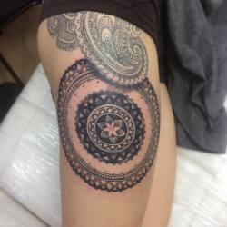 #Tattoo #Tatuaje #Tatu #Tatus #Tatuajes #Tattoos #Ink #Inklove #Pierna #Leg #Mandala