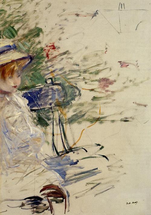 Little Girl in a Garden, 1884, Berthe MorisotMedium: oil,canvas