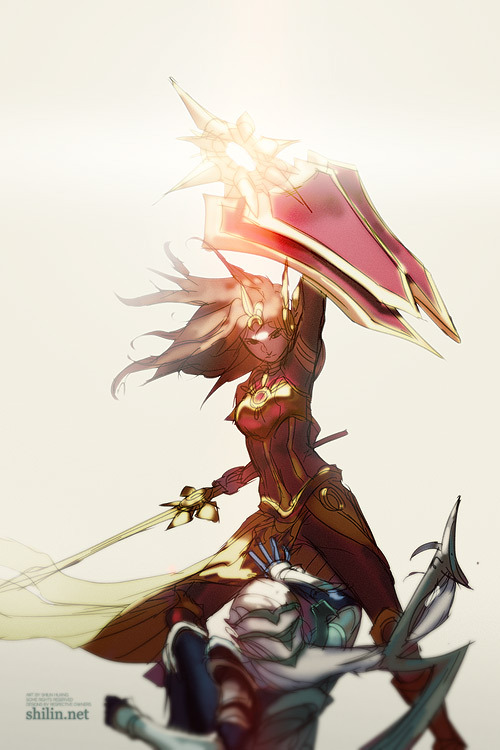 okolnir:  the shield's the mightiest Come visit me at C12/13 at Anime Expo this thursday to sunday!! 