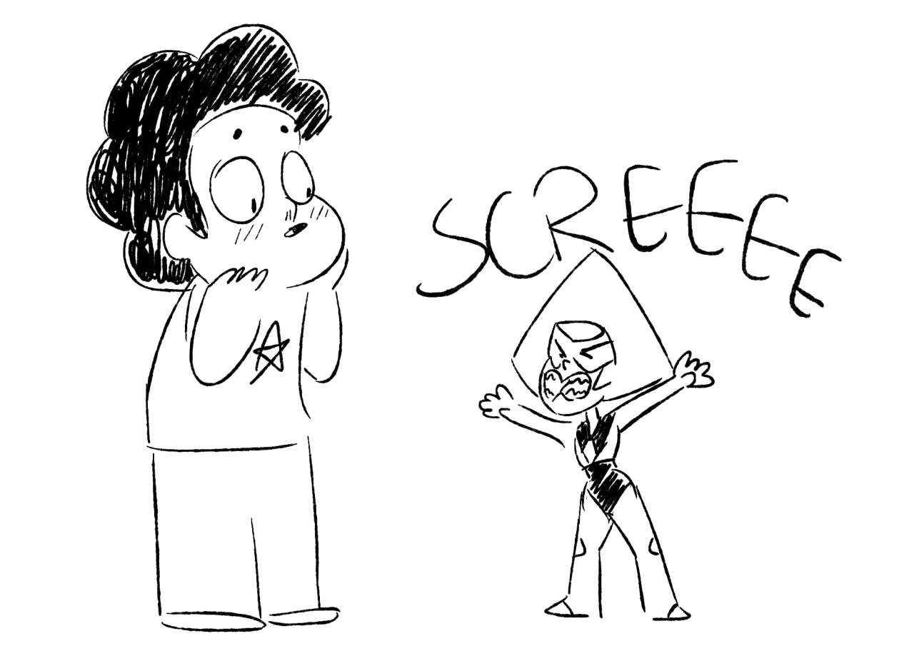 wwheekadoodle:  if amethyst staying in the ground too long made her super tiny what
