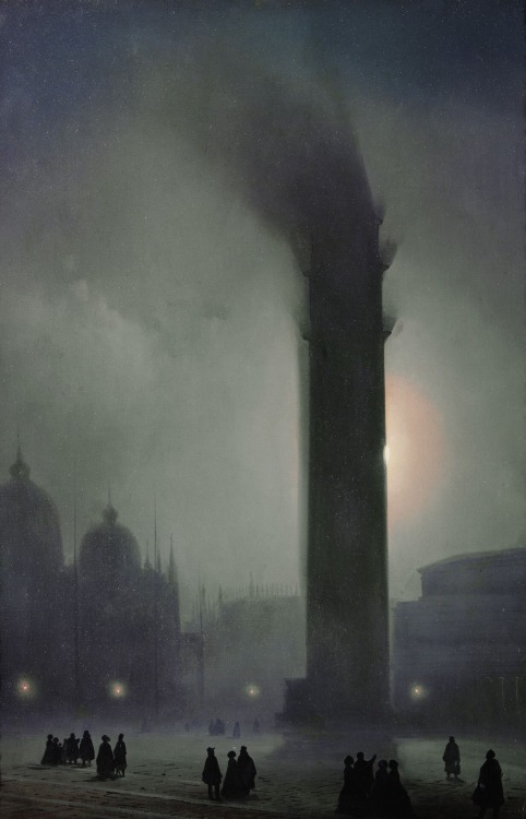 aesza:Ippolito Caffi, Nocturne with fog in Piazza San Marco