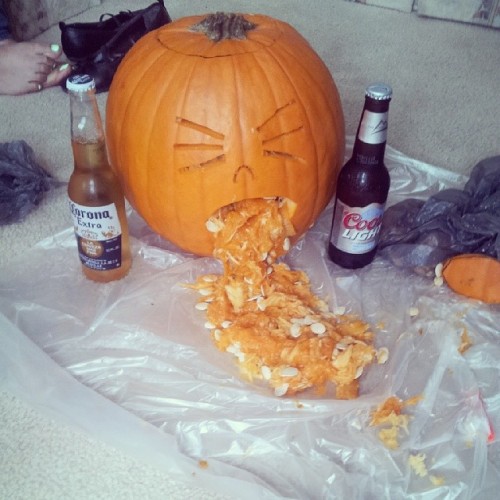 Nuestra calabaza echa en casa. ;)
