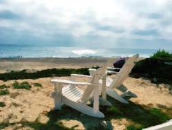 at Manhattan Beach Strand