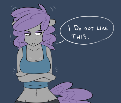 somescrub:  Pinkie looks much better with big hair. And breasts.