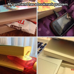 a-dash-of-quiddity:  mushb00m:  theroguefeminist:  this is me the biggest irony is that when i was a kid i literally collected bookmarks but i still never used them and did shit like this lol  This is 100% me. I use bookmarks when I get them, but right