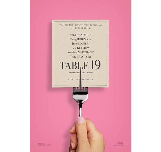 Anna Kendrick, Lisa Kudrow, and more are at the losers’ table“Directed by Jeffrey Blitz and written by Jay and Mark Duplass, Table 19 is scheduled to hit theaters on Jan. 20, 2017.
”