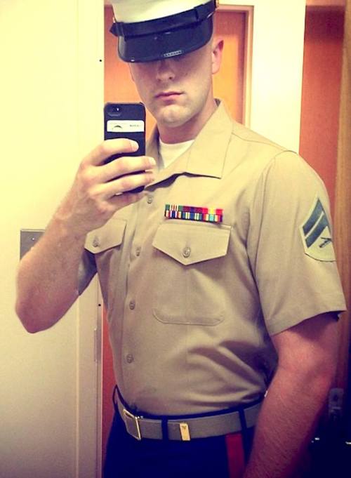 jarheadtamer: Shy? Between the Sgt and his Owner he&rsquo;ll get over that before too long.