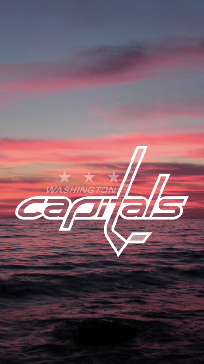 washington capitals logo ft. sunset for @ihaveamillonfandoms
