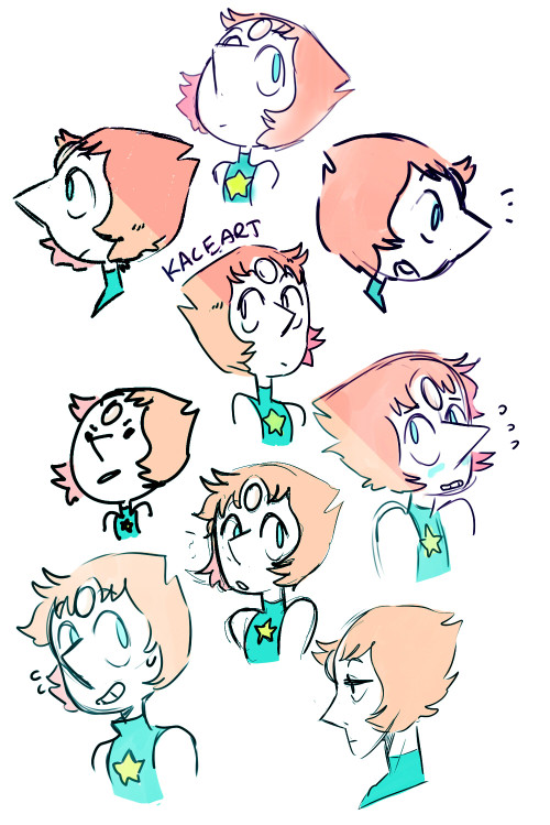 kaceart:  tried out some brushes and drew some pearls 