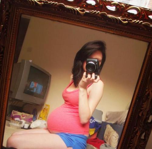 Pregnant cute teens