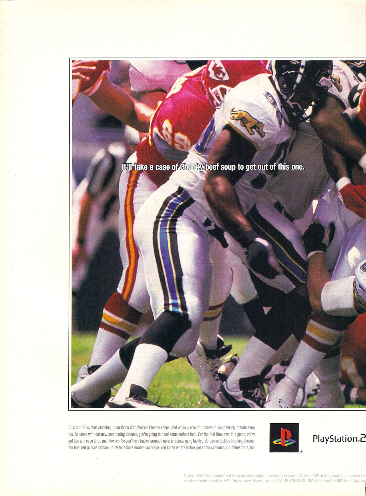 Video Game Print Ads — 'NFL GameDay 2002′ [PS1 / PS2] [USA] [MAGAZINE,