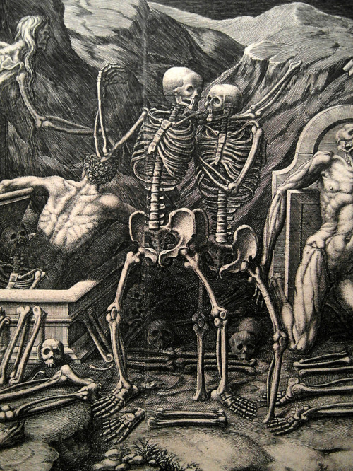 lucysskeleton: Giorgio Ghisi, after Giovanni Battista Bertani, The Vision of Ezekiel, 1554 Source