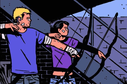 joezy27: HAWKEYE² - Clint Barton &amp; Kate Bishop”You jump from place to place, from woman to woman