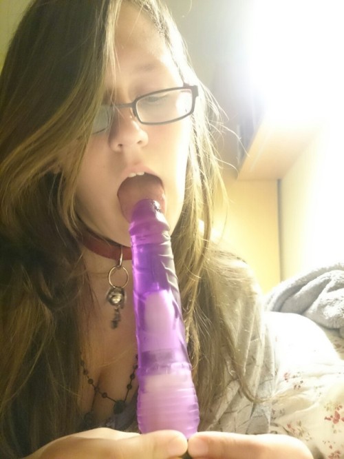 yukinas-master: I’m so proud of Yukina. She finally took all of her dildo in her cute little puppy mouth. She earned herself a play session with her Alpha. She can finally have some pleasure on her sweet cunt while watching some porn. I’m allowing